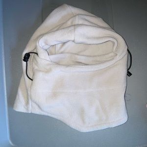 Adjustable face covering hood mask for winter